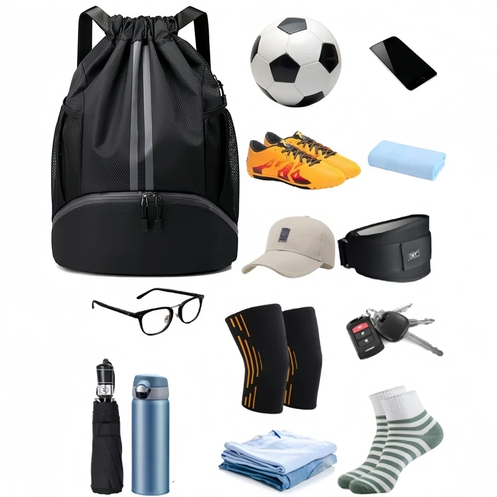 Drawstring Sports Backpack,Lig - Sports Equipment Bag ulasan dan harga