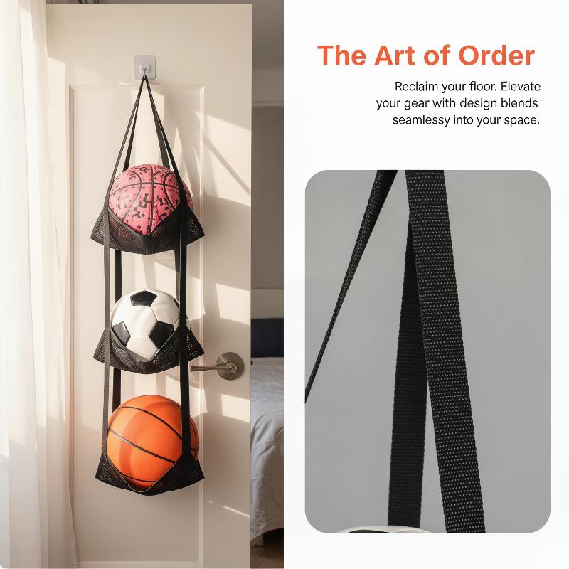 Wall Mounted Basketball Storag - Sports Equipment Bag ulasan dan harga