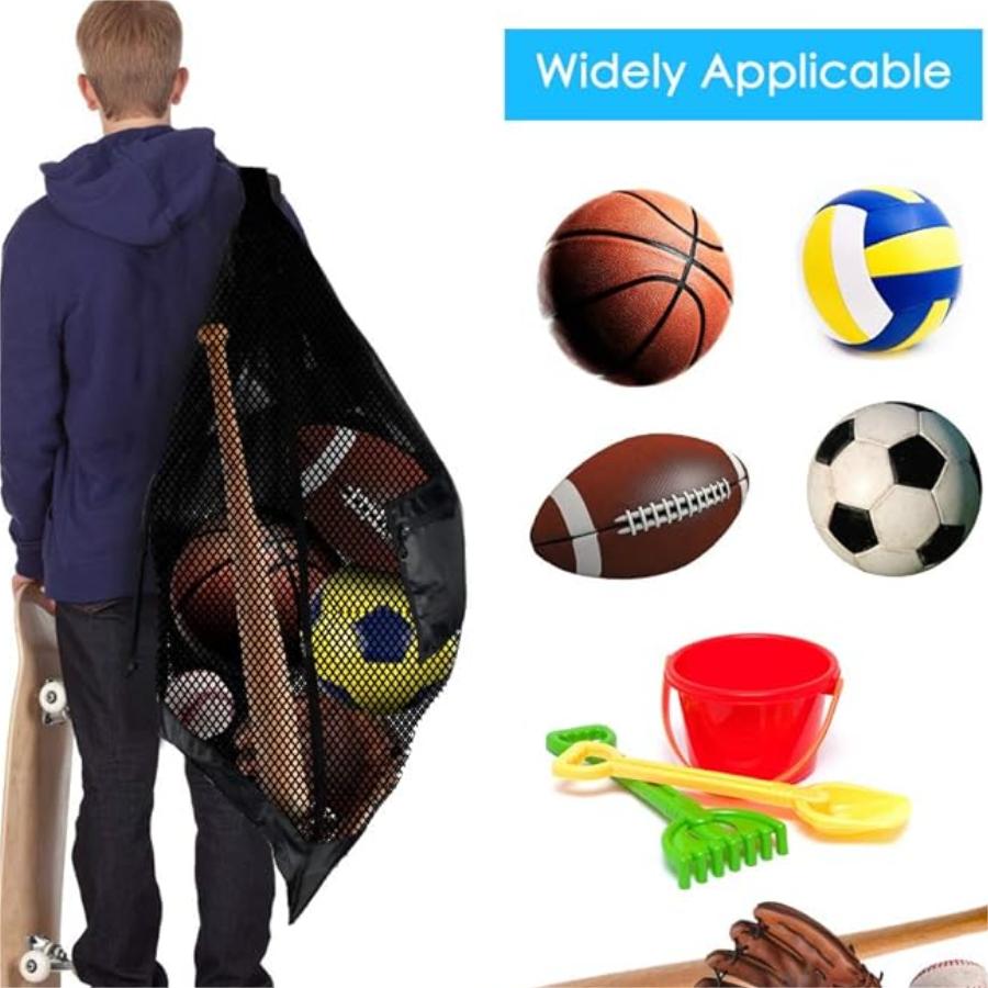 Large mesh sports bag with sho - Sports Equipment For Volleyball ulasan dan harga