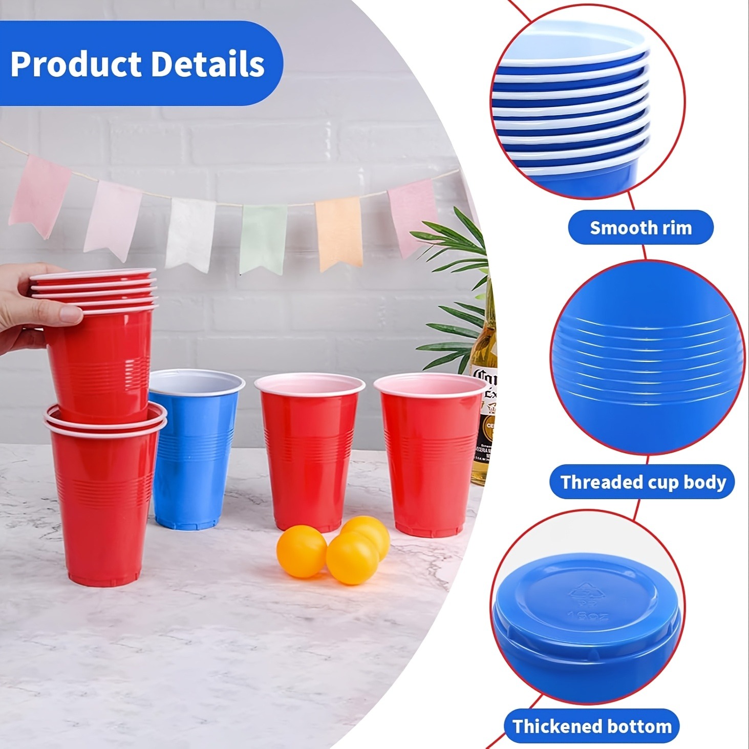 Beer Pong Game Set & Party Cup - Ping Pong Ball Set ulasan dan harga