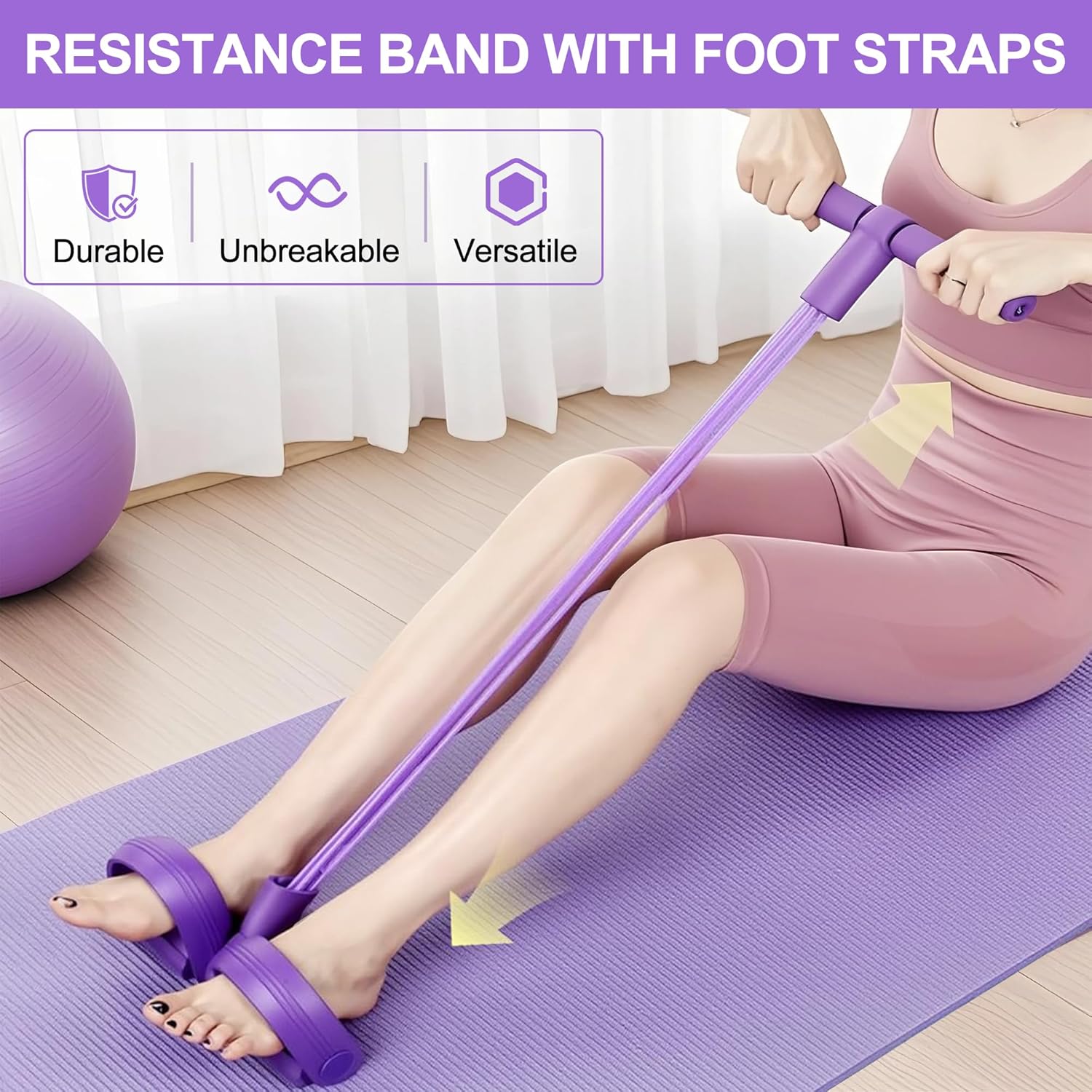 4-Tube Pedal Resistance Band M - Sports Equipment Suppliers ulasan dan harga