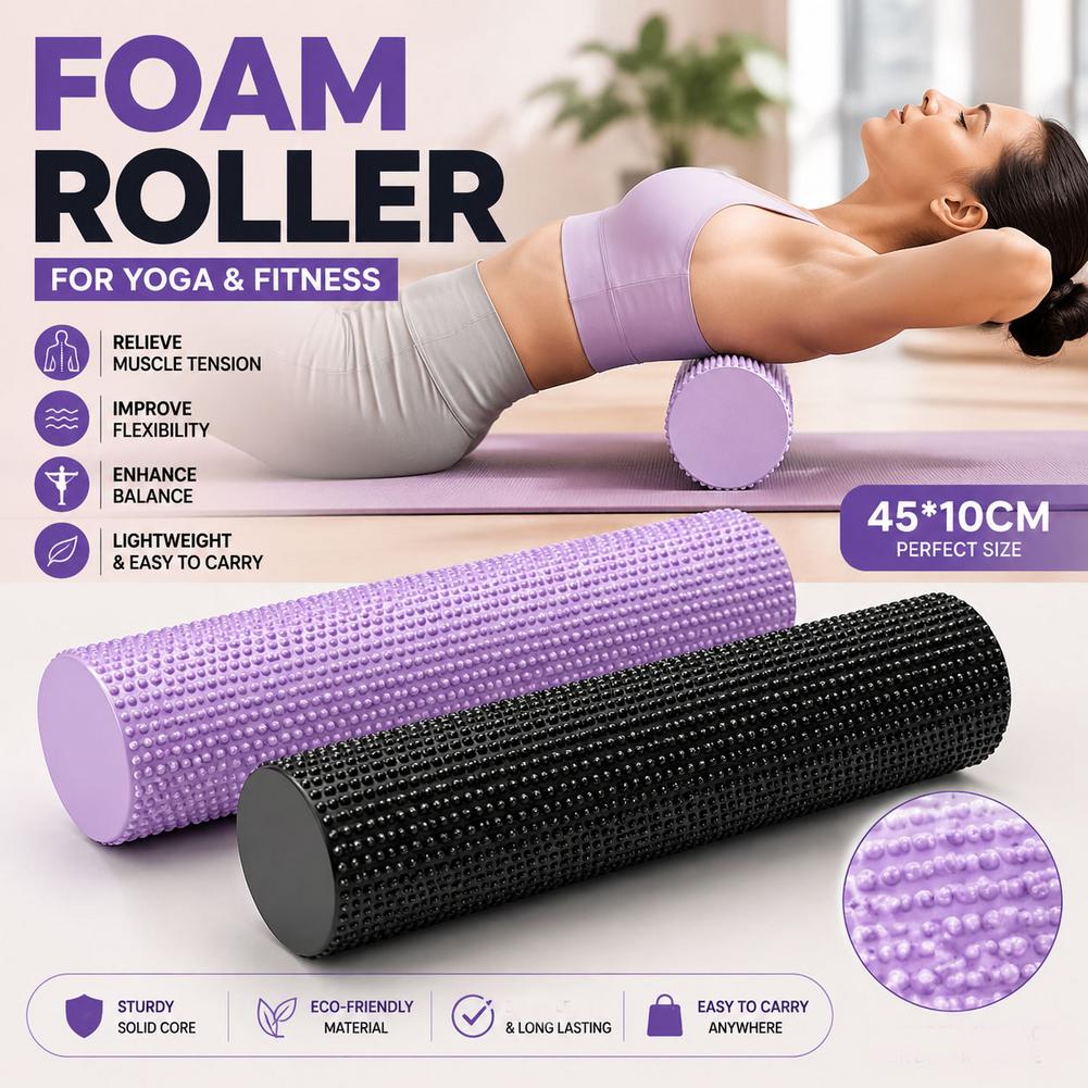 Yoga Foam Roller EVA High Dens - Sports Equipment Supplies ulasan dan harga