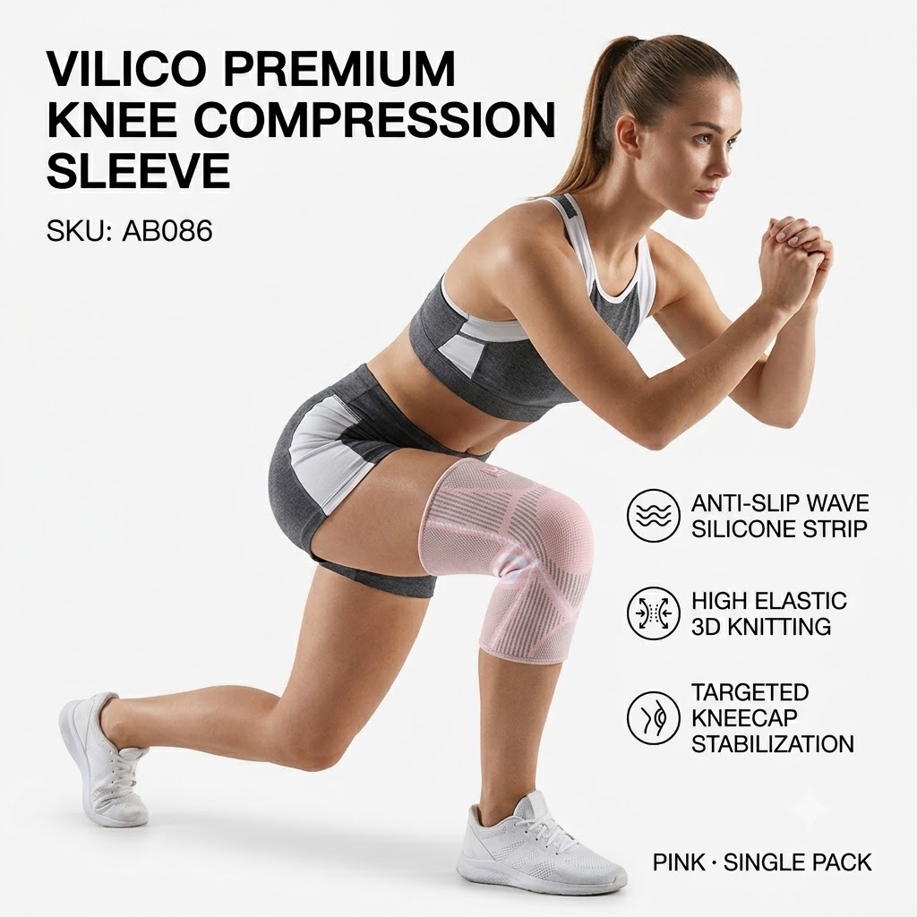1PC Knee Pads Compression Knee - Volleyball Knee Pad ulasan dan harga