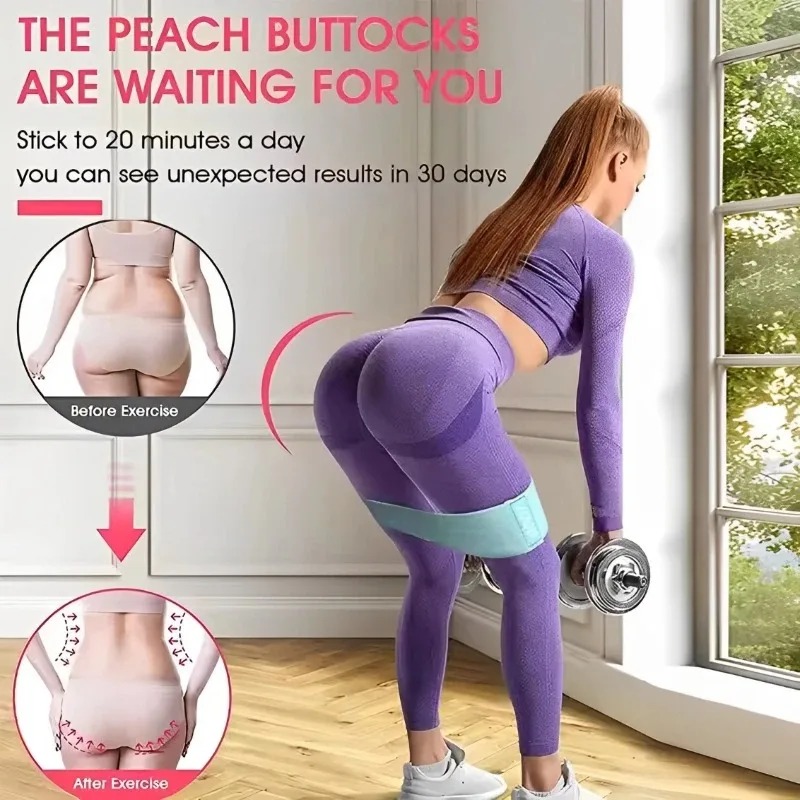 3Pcs Fabric Resistance Hip Boo - Sports Equipment Supplies ulasan dan harga