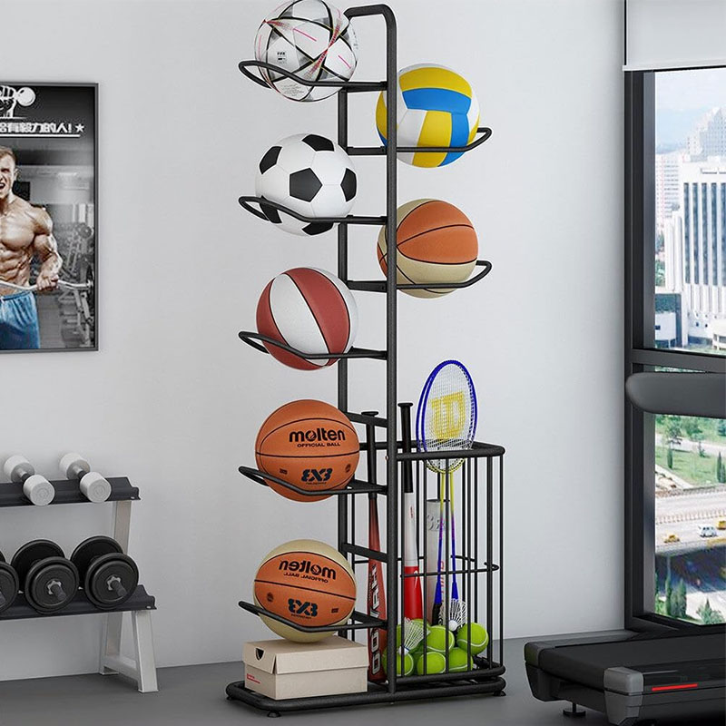 Sports Ball Storage Rack Baske - Sports Equipment For Volleyball ulasan dan harga