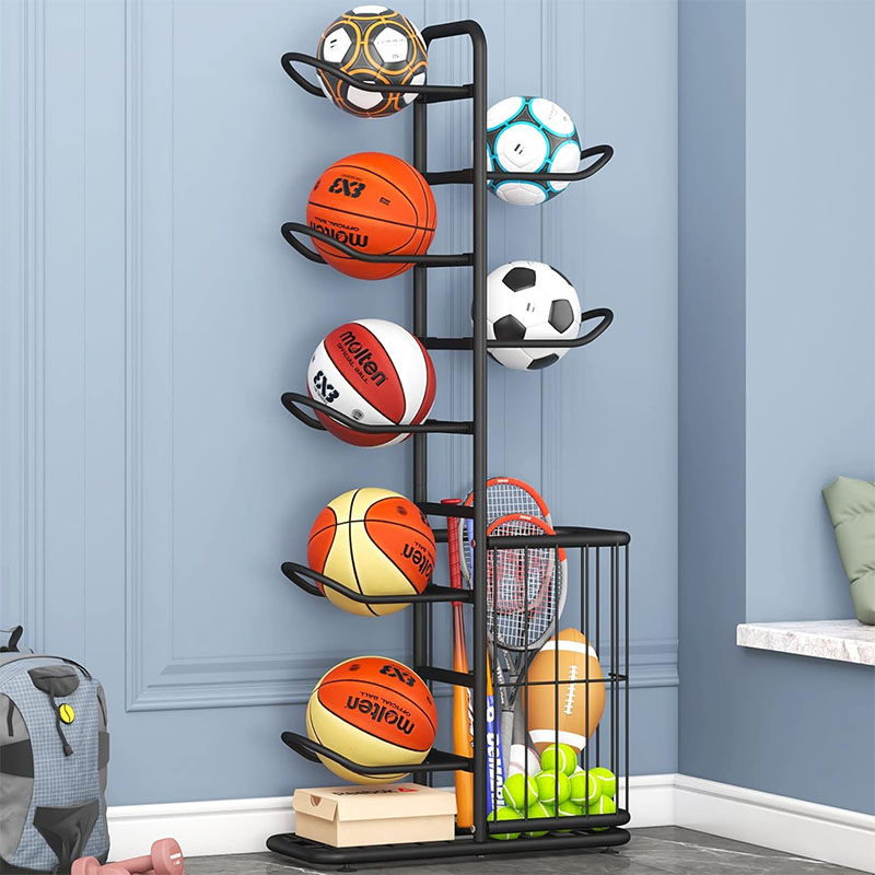 Sports Ball Storage Rack Baske - Sports Equipment For Volleyball ulasan dan harga