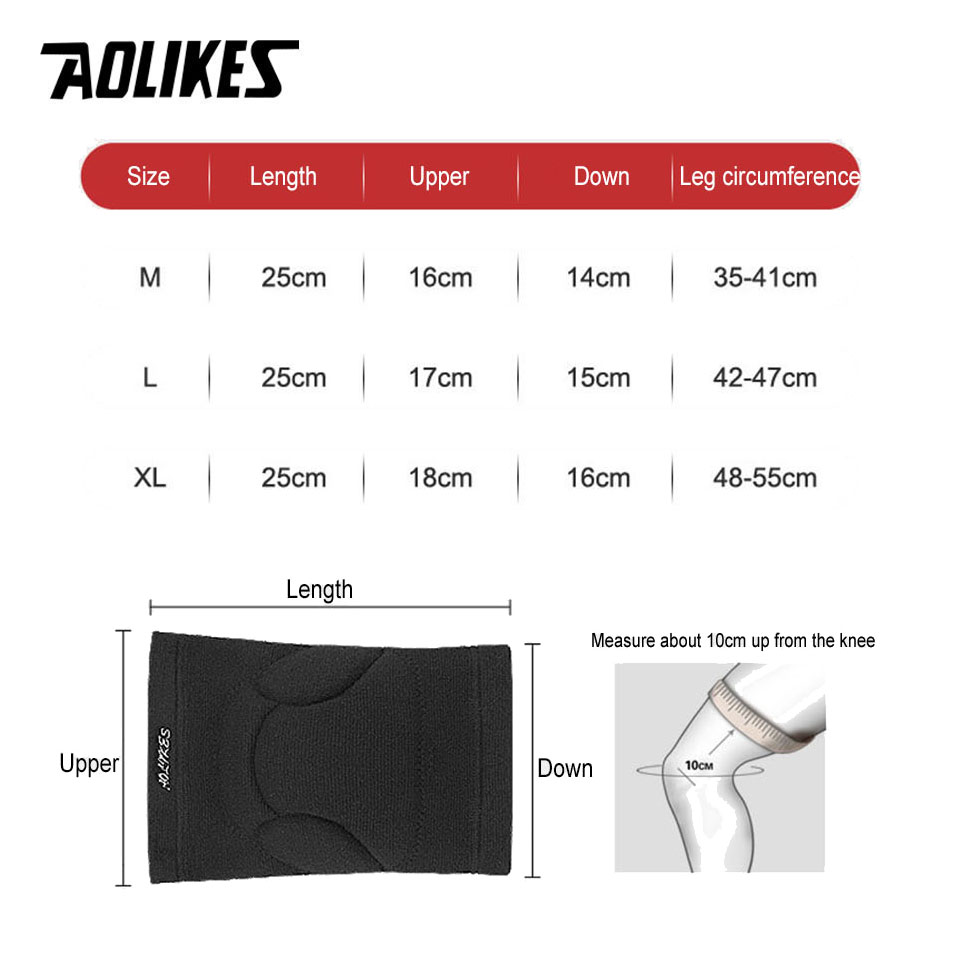 AOLIKES 1 Pair Sports Thickeni - Volleyball Knee Pad ulasan dan harga